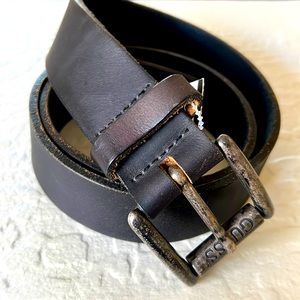 George’s Marciano For Guess Black Genuine Leather Belt